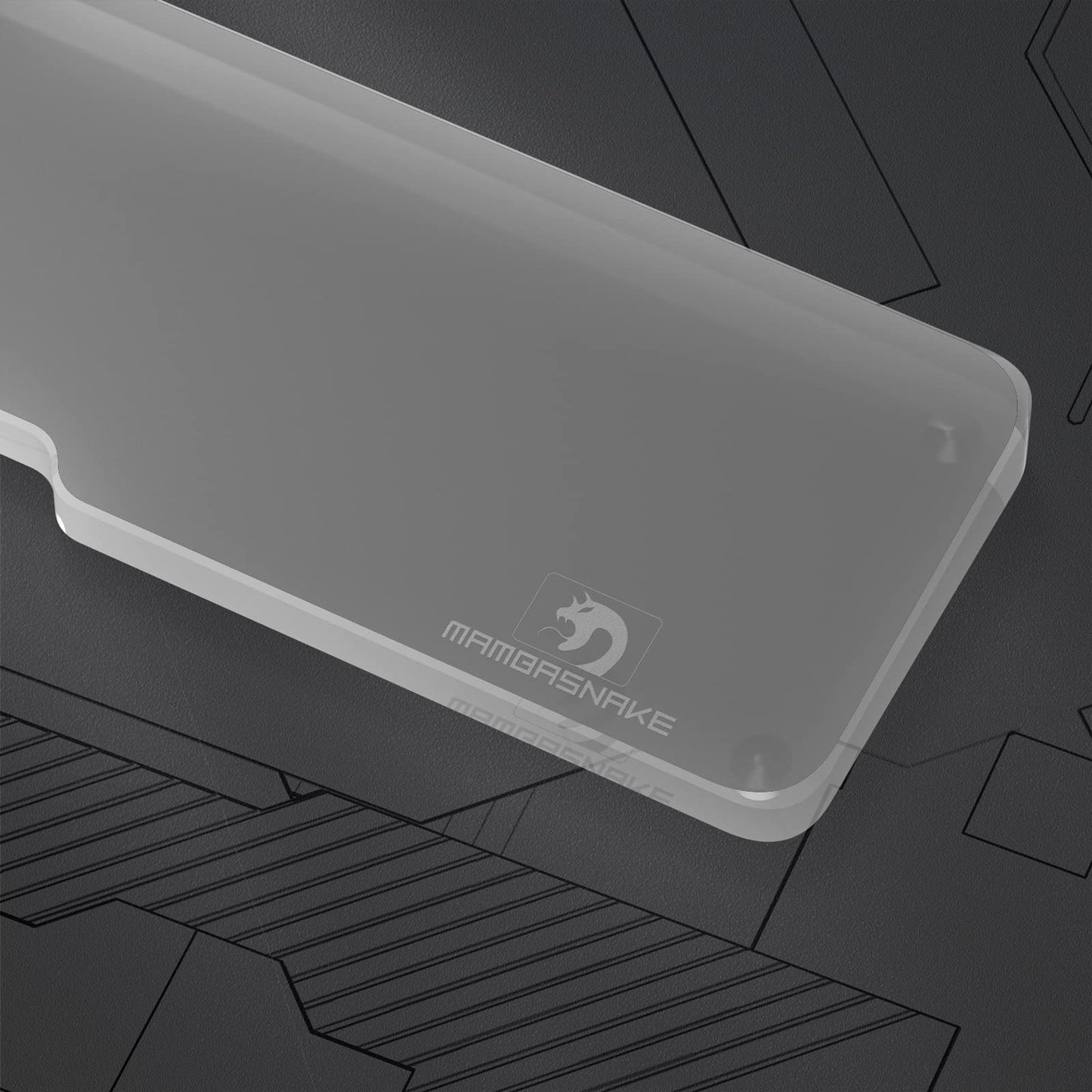 SELORSS Acrylic Keyboard Wrist Rest - Compact 60% Keyboard- Mechanical Keyboards Ergonomic Palm Rest for Computer Keyboard,Anti-Slip Base,Wrist Pad for Laptop,Office & Home-Easy Typing