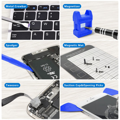 PC Building Tool Kit 140-IN-1: Computer Tool Kit for Repair & Assembly, Precision Screwdriver Set with Magnetic Bits for Laptop, iPhone, MacBook, PS4/5, Xbox, Game Console