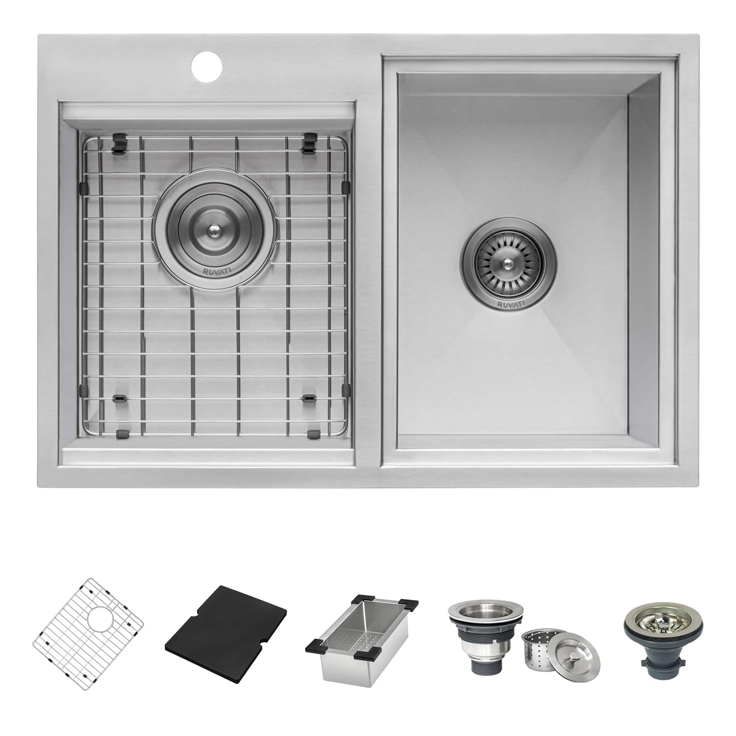 Ruvati Ice Chest and Outdoor Sink BBQ Grill 29 x 20 inch Topmount Insulated T-316 Stainless Steel - RVQ6290
