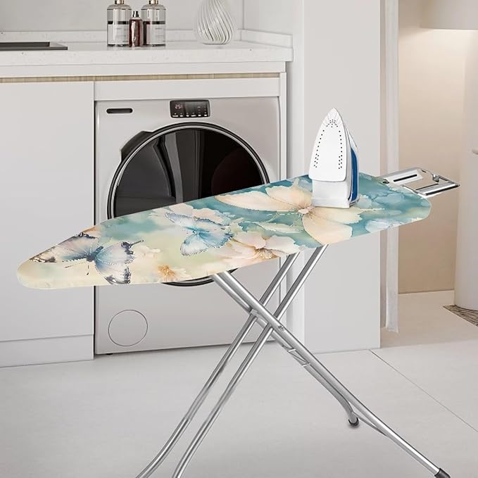 Sprowallow Butterfly Flower Ironing Board Cover and Pad