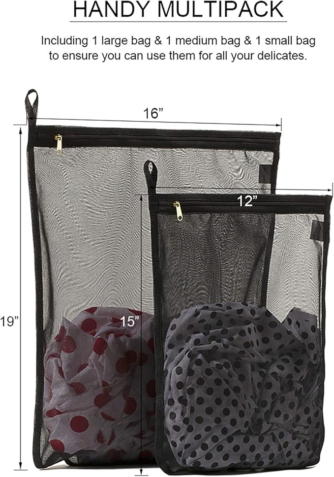TENRAI Delicates Laundry Bags, Bra Fine Mesh Wash Bag