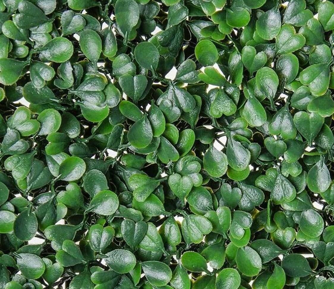 Artificial Topiary Hedge Plant Privacy Fence Screen Panels for Both Outdoor or Indoor, Garden or Backyard Decorations (12 PC Pack, 20x20 inch Artificial DarkGreenBoxwood hedge, 12PC)