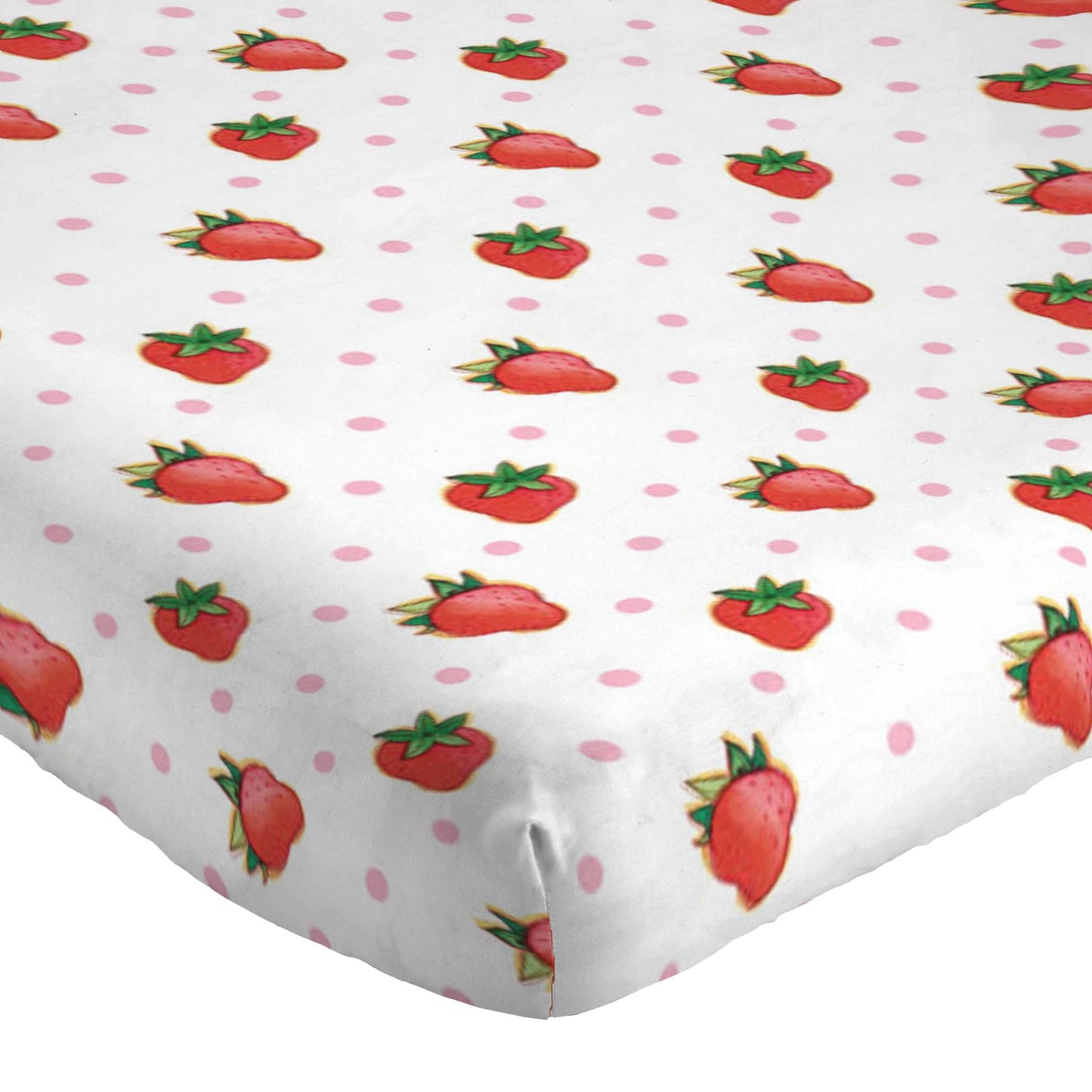 Jay Franco Strawberry Shortcake Juego de sábanas tamaño individual, ropa de cama de 3 piezas para niños, de microfibra súper suave, incluye funda de almohada reversible