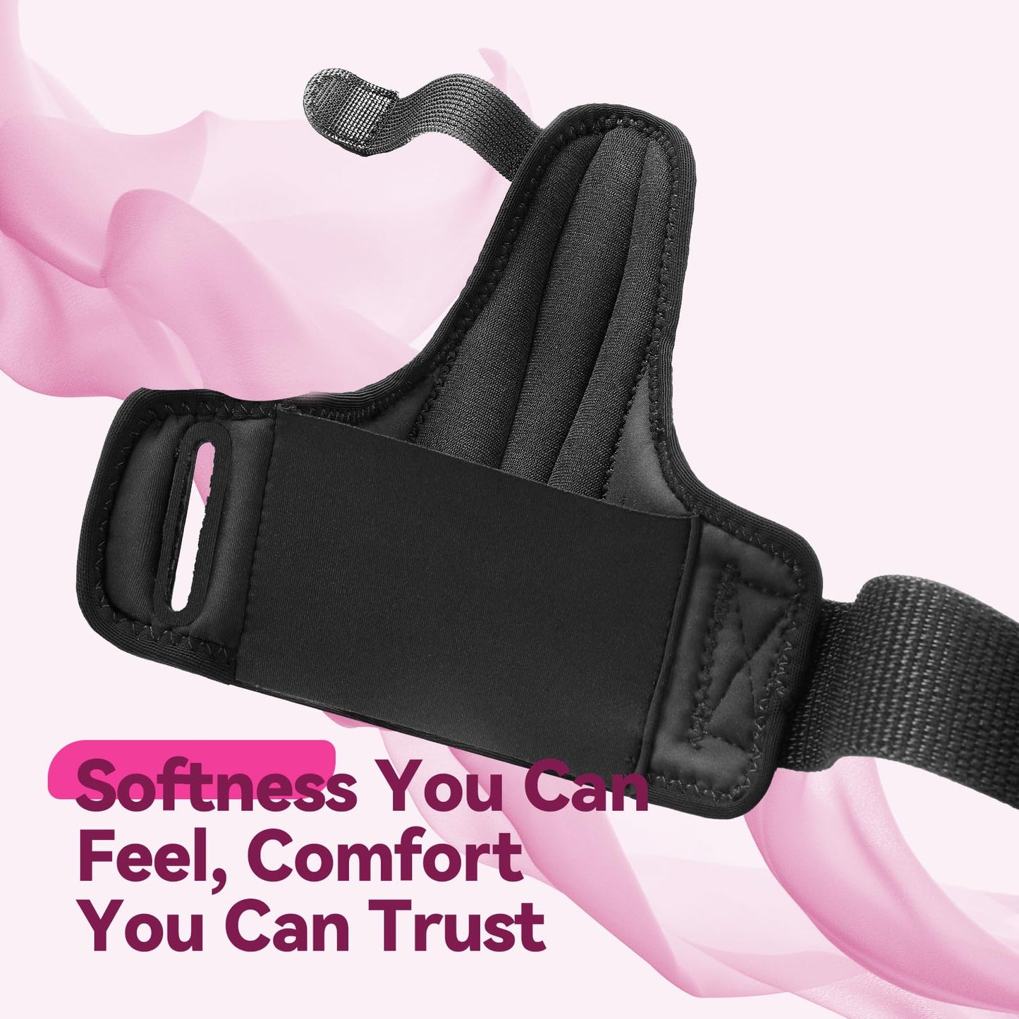 AGPTEK Trigger Thumb Brace Right Left Hand, Removable Thumb Spica Support Splint, Thumb Support & Stabilizer for De Quervains Tenosynovitis, CMC, Arthritis, Tendonitis, Sprain, Pain Relief, Rose Pink,M