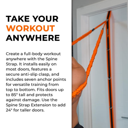 Stroops Spine Strap Door Anchor for Slastix Resistance Bands | Provides Multiple Attachment Anchor Points for Strength Training and Versatile Home Workouts