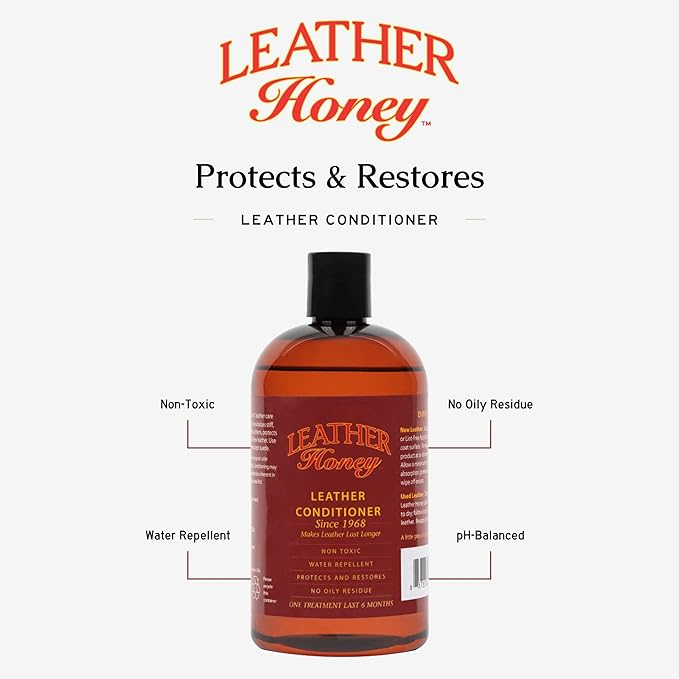 Leather Honey Best Leather Conditioner Since 1968.