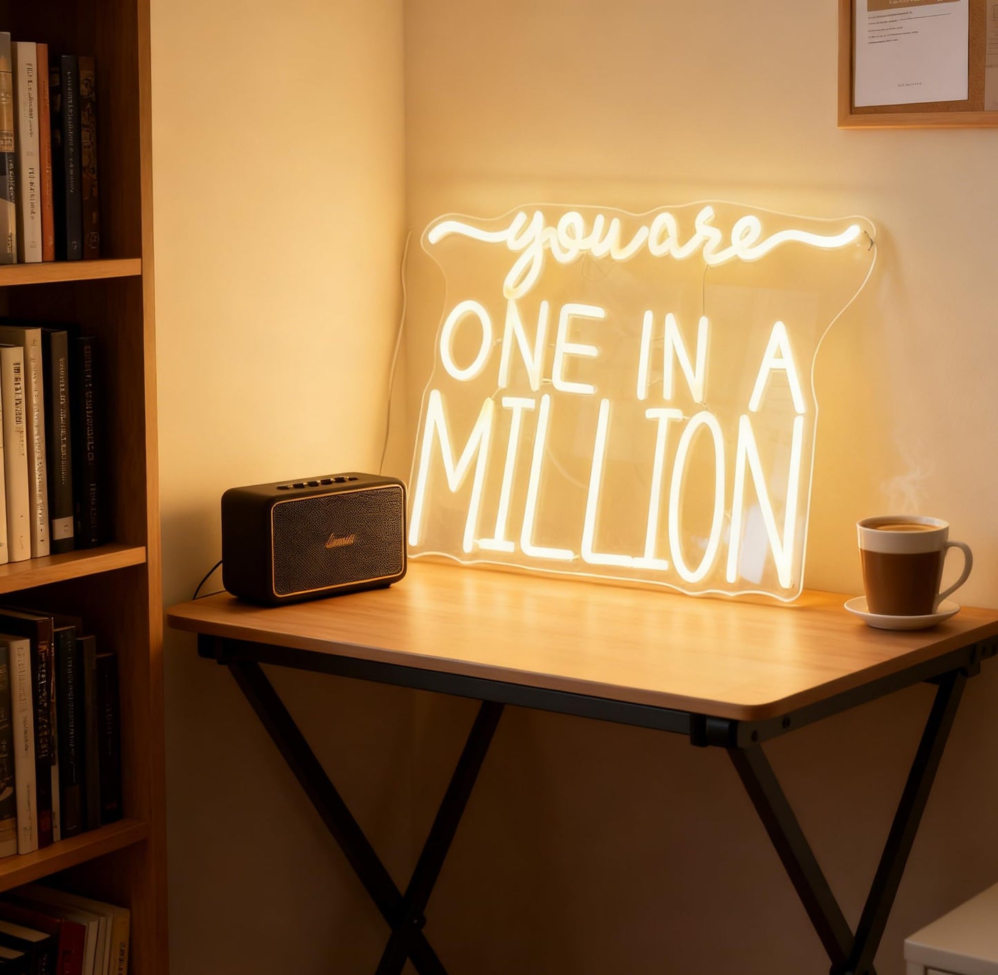 You Are One in a Million Neon Sign - USB Powered Dimmable Neon Light for Bedroom Living Room Home Decor Cafe Bar Party Wall Table Art Decorations Gift for Teen Girls Adults 16.7 x 12.2 In