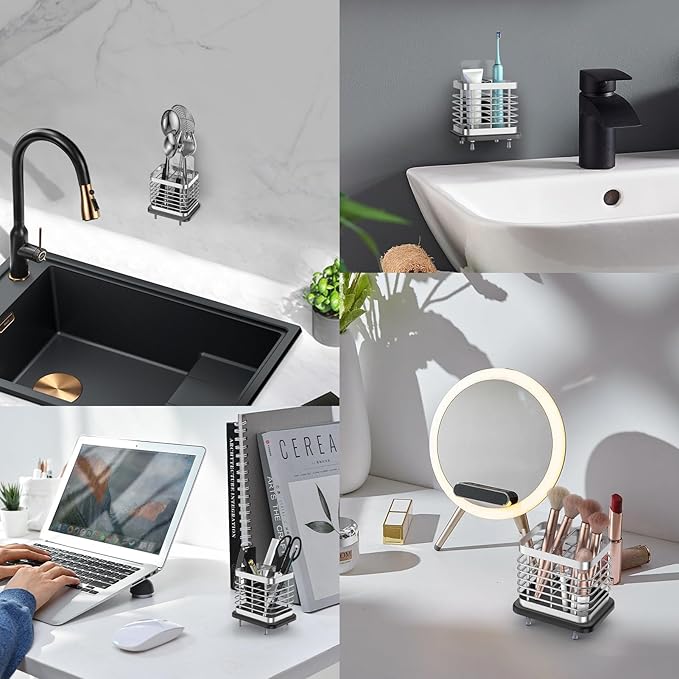 Toothbrush Holders for Bathroom, Adhesive Electric Toothbrush Holder