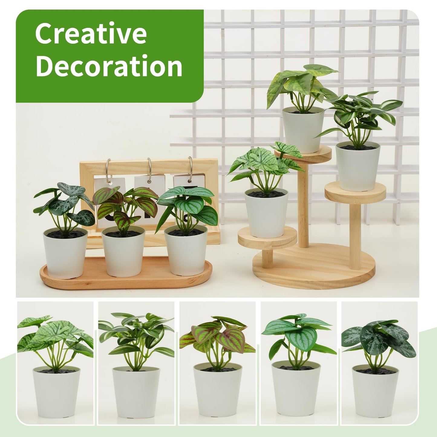 Freyalife 6 Pack Fake Plants for Room Decor,Mini Artificial Potted Plants for Home Office Living Kitchen Classroom Table Shelf Desk Farmhouse Bathroom Indoor Decor