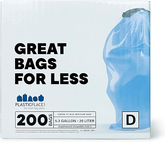 Plasticplace Custom Fit Trash Bags, Compatible