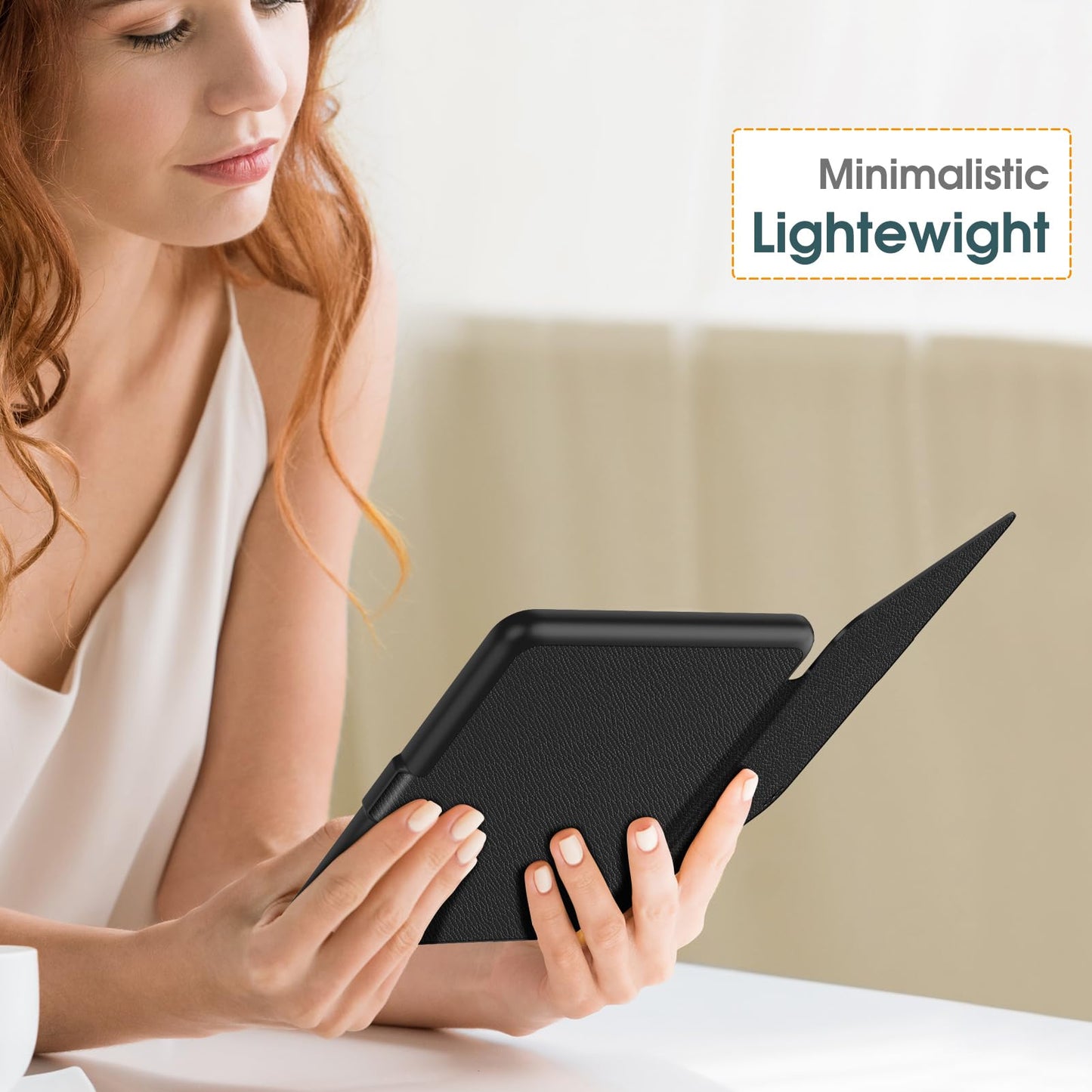 FINTIE Case for 7" All-New Kindle Paperwhite (12th Generation-2024) & Kindle Colorsoft Signature Edition, Slim Lightweight Shell PU Leather Protective Cover with Auto Sleep/Wake, Black