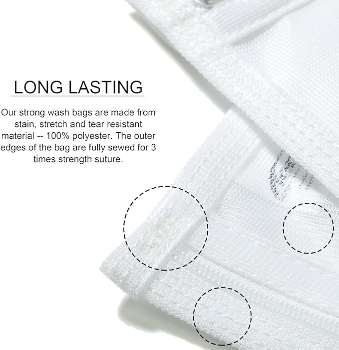 TENRAI Delicates Laundry Bags, Bra Fine Mesh Wash Bag