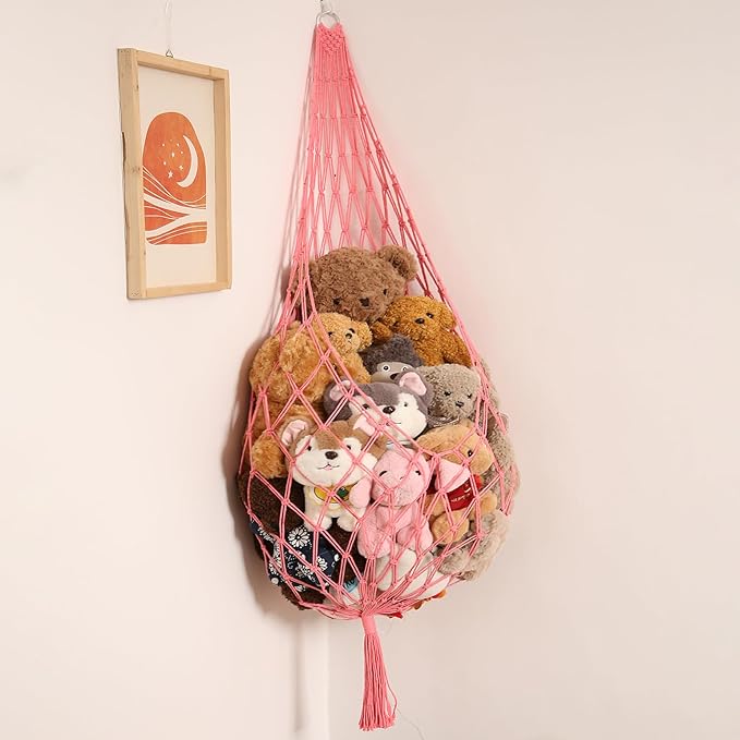 Novel Stuffed Animal Hammock Corner Hanging Net
