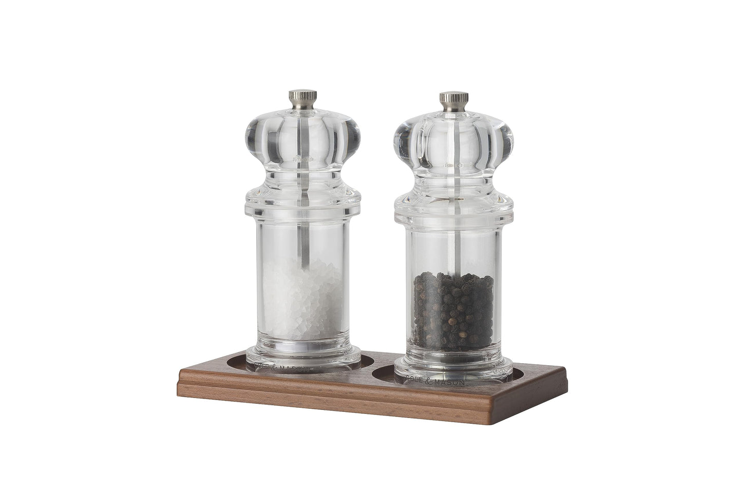 Cole & Mason Salt & Pepper Mill Tray, Brown Wood