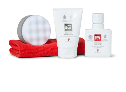Autoglym Scratch Removal Kit For Car Paintwork - Includes Scratch Remover, Super Resin Polish, Hi-Tech Finishing Cloth, and Scratch Removal Applicator