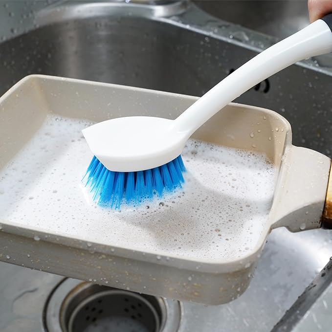 Dish Brush Set of 3 with Water Bottle Brush, Dish Scrub Brush and Scrubber Brush