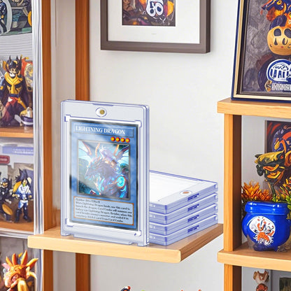 100ct Magnetic Card Holders for Trading Cards, 35pt Acrylic Card Protectors Baseball Card Display Case Fit for Sports Cards, MTG, TCG, Standard Card (Clear)