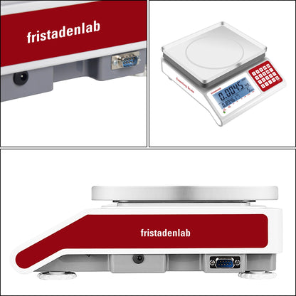 Fristaden Lab Counting Scale for Small Parts | 15 kg x 0.5 g | USA Company | Units: g, lbs, oz, kg