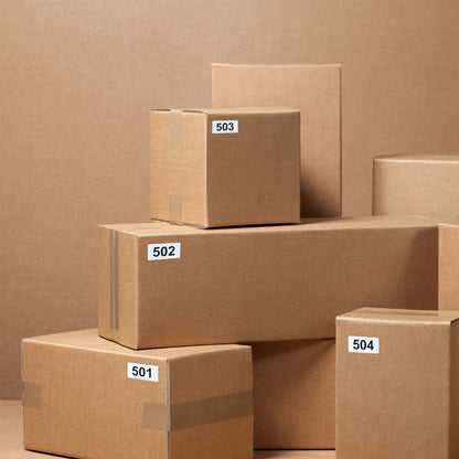 DGBDPACK Consecutively Numbered Labels, 2 x 1 Inch Self-Adhesive Vinyl Inventory Numbered Sticker (501-1000)