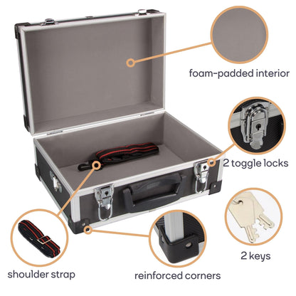 Perel 1821-N Aluminium Tool Case, 320 x 230 x 155 mm