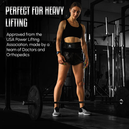 BodyReapers Nylon Auto-Locking Weight Lifting Belt, 4" Weightlifting Belt For Fitness, Weight Lifting, Olympic Lifting - Adjustable Deadlift Belt, Squat Belt - Workout Belt For Men & Women