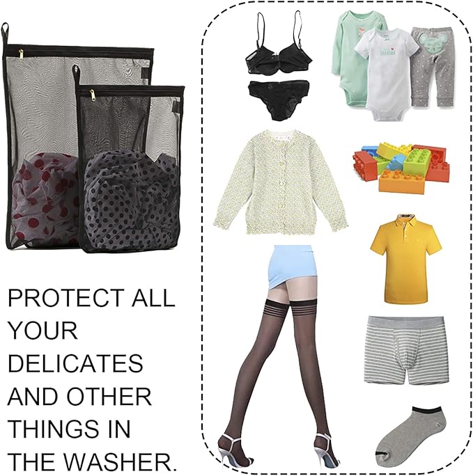 TENRAI Delicates Laundry Bags, Bra Fine Mesh Wash Bag