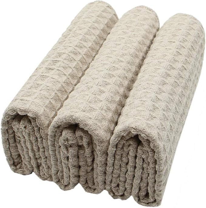 Waffle Weave Absorbent Kitchen Dish Towels