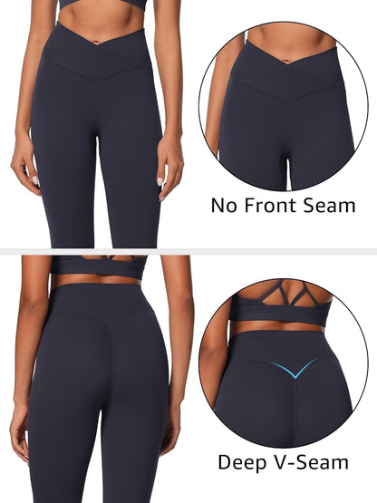 Sunzel Sunlissia Hidden Butt Lifting Scrunch Workout Leggings for Women, Crossover High Waist Yoga Pants with Tummy Control