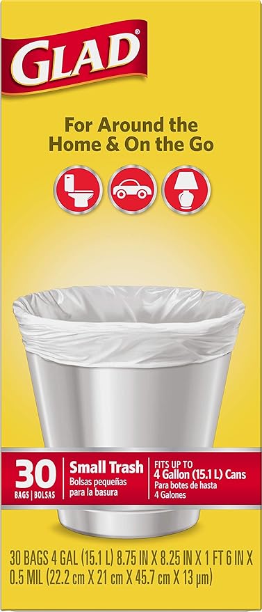 Glad Trash Bags, Small Garbage Bags