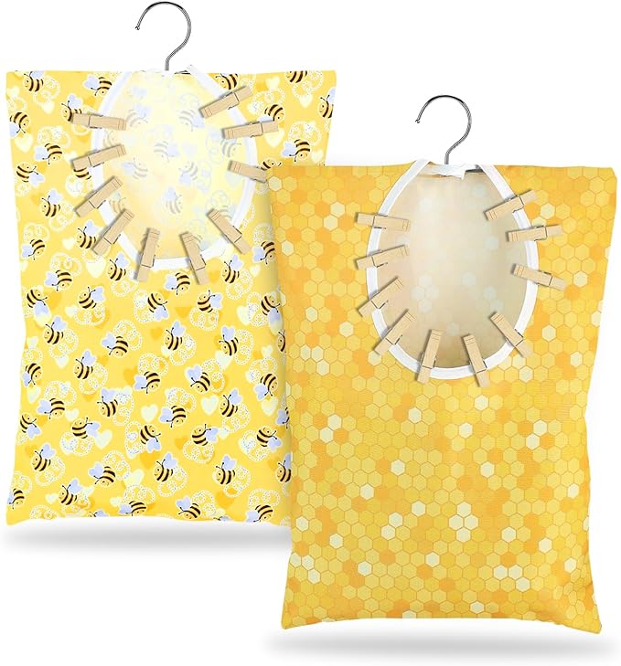 Bee Honeycomb Clothespin Holder