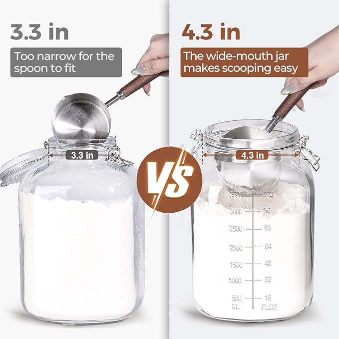 ComSaf Large Glass Storage Containers