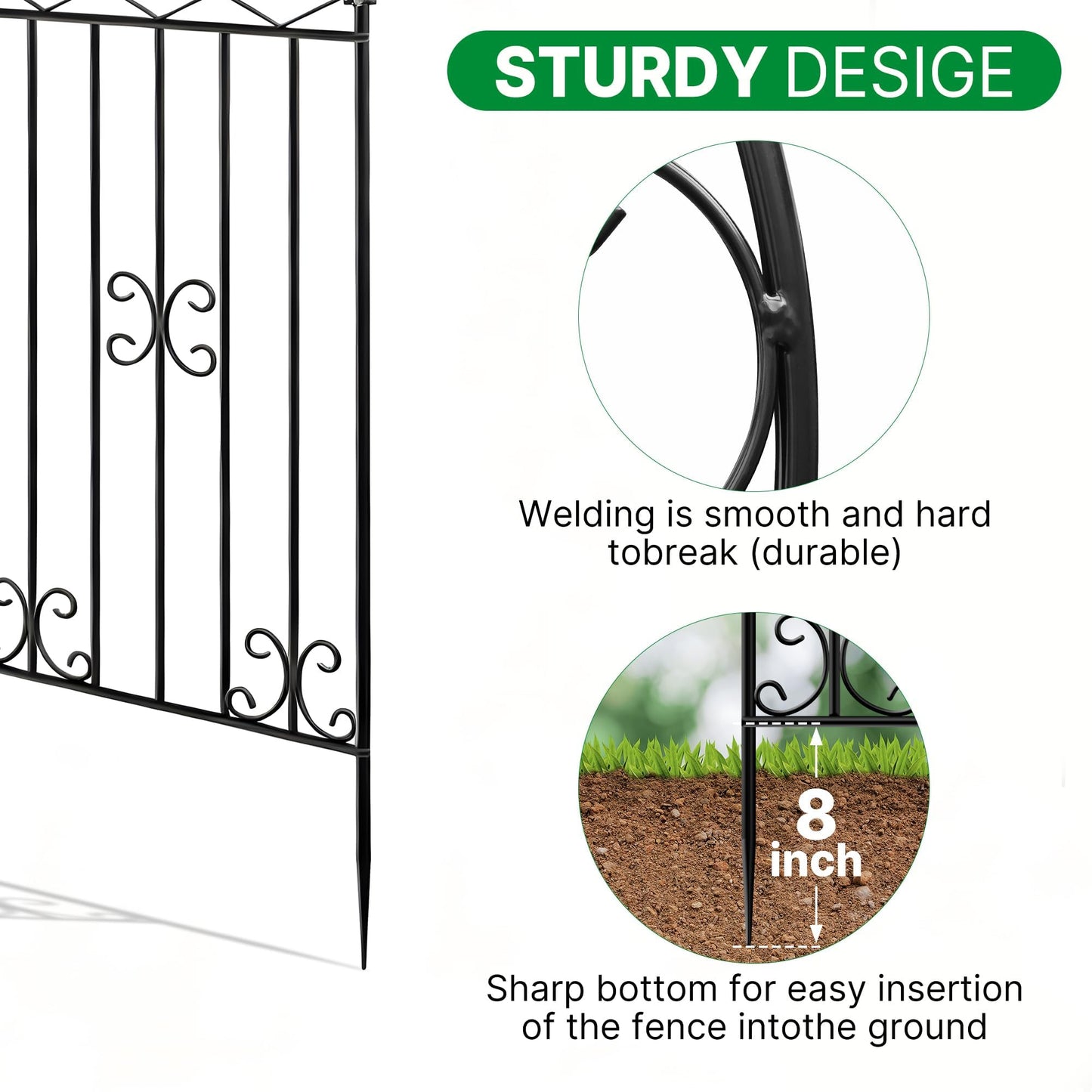 ARIFARO 78 inch Metal Garden Trellis for Climbing Plants, Pack of 2, Indoor/Outdoor Sturdy Decorative Plant Trellises for Potted Plants, House Plants, Climbing Vines, Bird Pattern