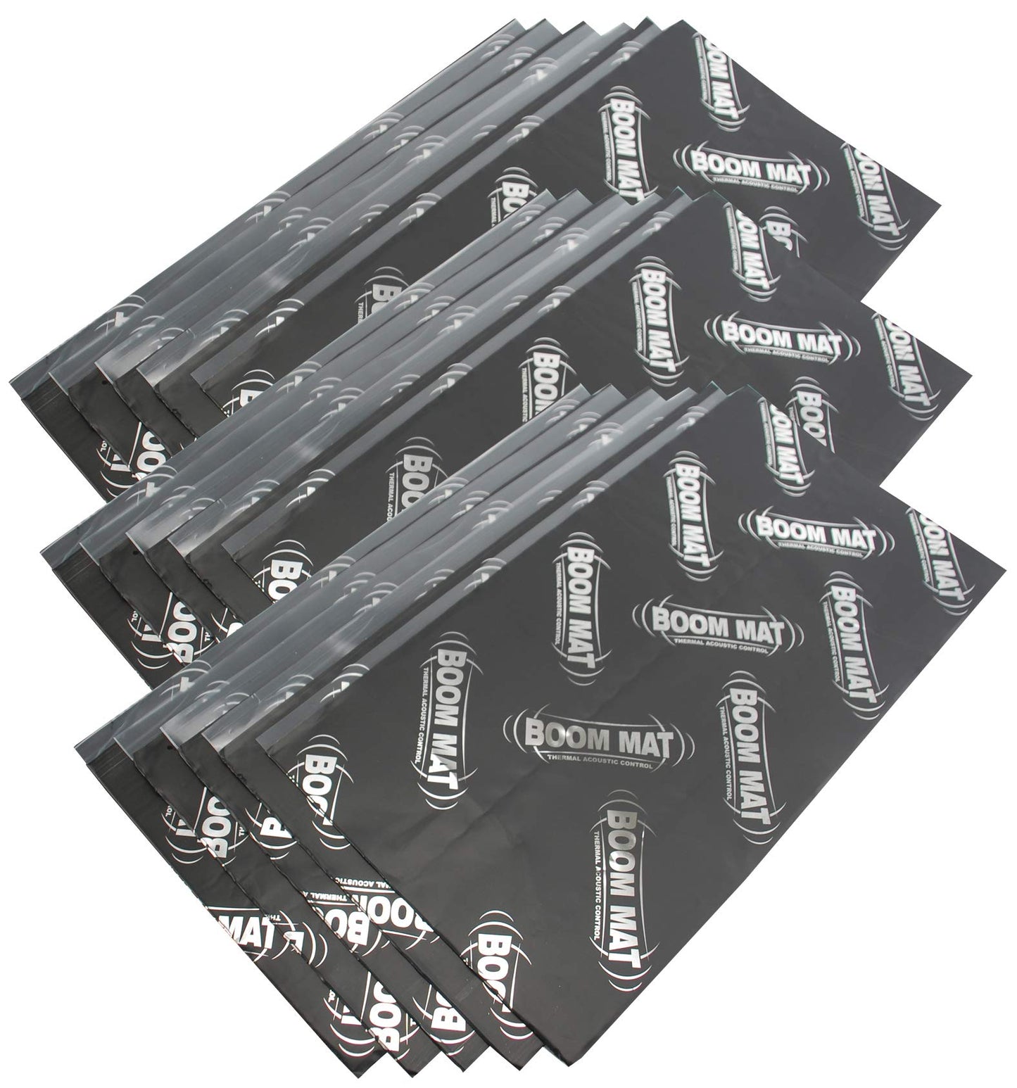 Design Engineering Boom Mat XL Deadening Material | 4mm 12.5" x 24" (15 Sheets) | Black | 050224