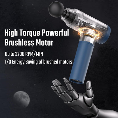 cotsoco Massage Gun, Muscle Massage Gun Deep Tissue Back Massager for Pain Relief, 20 Speeds Handheld Electric Massager Tool with Silent Brushless Motor, Suitable for Gym Office Home Travel