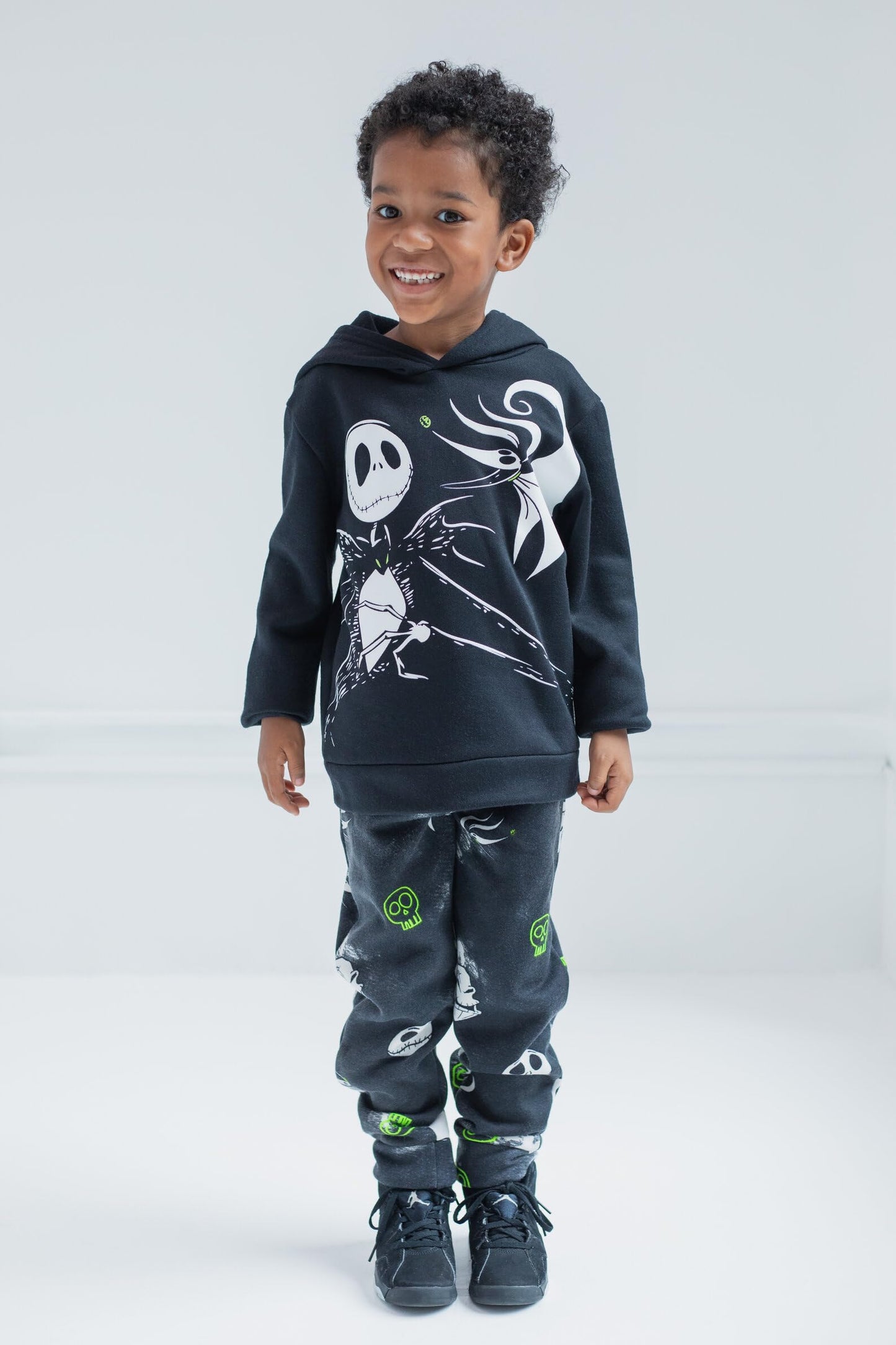 Disney Nightmare Before Christmas Jack Big Boys Fleece Hoodie & Pants Black 10-12