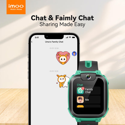 imoo Watch Phone Z1 Kids Smart Watch, 4G Kids Smartwatch with Video and Phone Call Durable, GPS Watch with Real Time Location and IPX8 Water Resistance (Green)