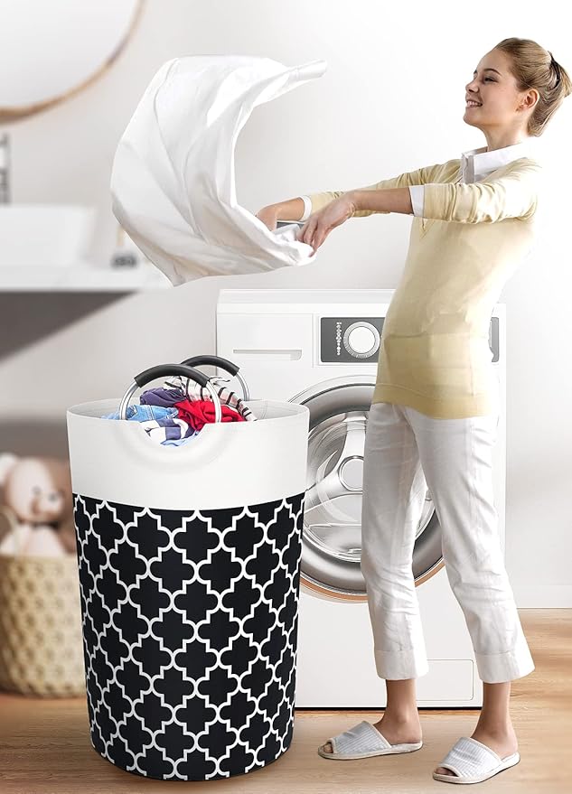 Large Laundry Basket Laundry Hamper Bag Washing Bin Clothes Bag Collapsible Tall