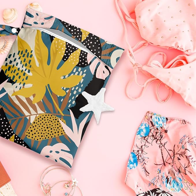 Wet Bag, Wet Dry Bag, Wet Bag for Swimsuit, Dirty Yoga Gym Clothes, Makeup Bag