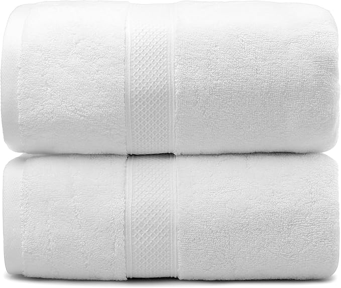 Fluffy Cotton Bath Towels Set650GSM, 2-Piece Set, Thickened and Enlarged