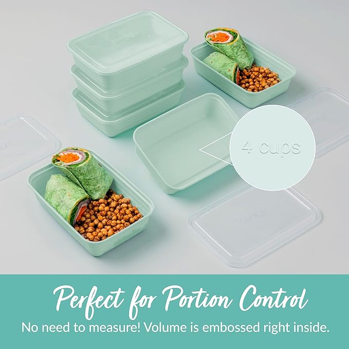 Bentgo Prep - 20-Piece 1-Compartment Reusable Meal Prep Containers