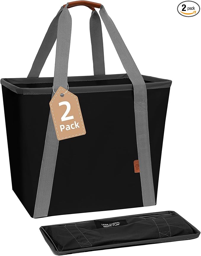 STORAGE MANIAC Collapsible Laundry Caddy, 128L Large Collapsible Laundry Basket