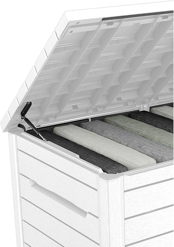 Keter XXL 230 Gallon Deck Storage Box Outdoor Patio Container ~ White
