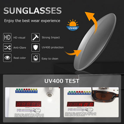 kimorn Rectangle Sunglasses for Women Men Trendy Retro Fashion Glasses 90’s Vintage UV 400 Protection Square Fram K1200 (Black Frame Grey Lens+leopard Frame Brown Lens, 65)