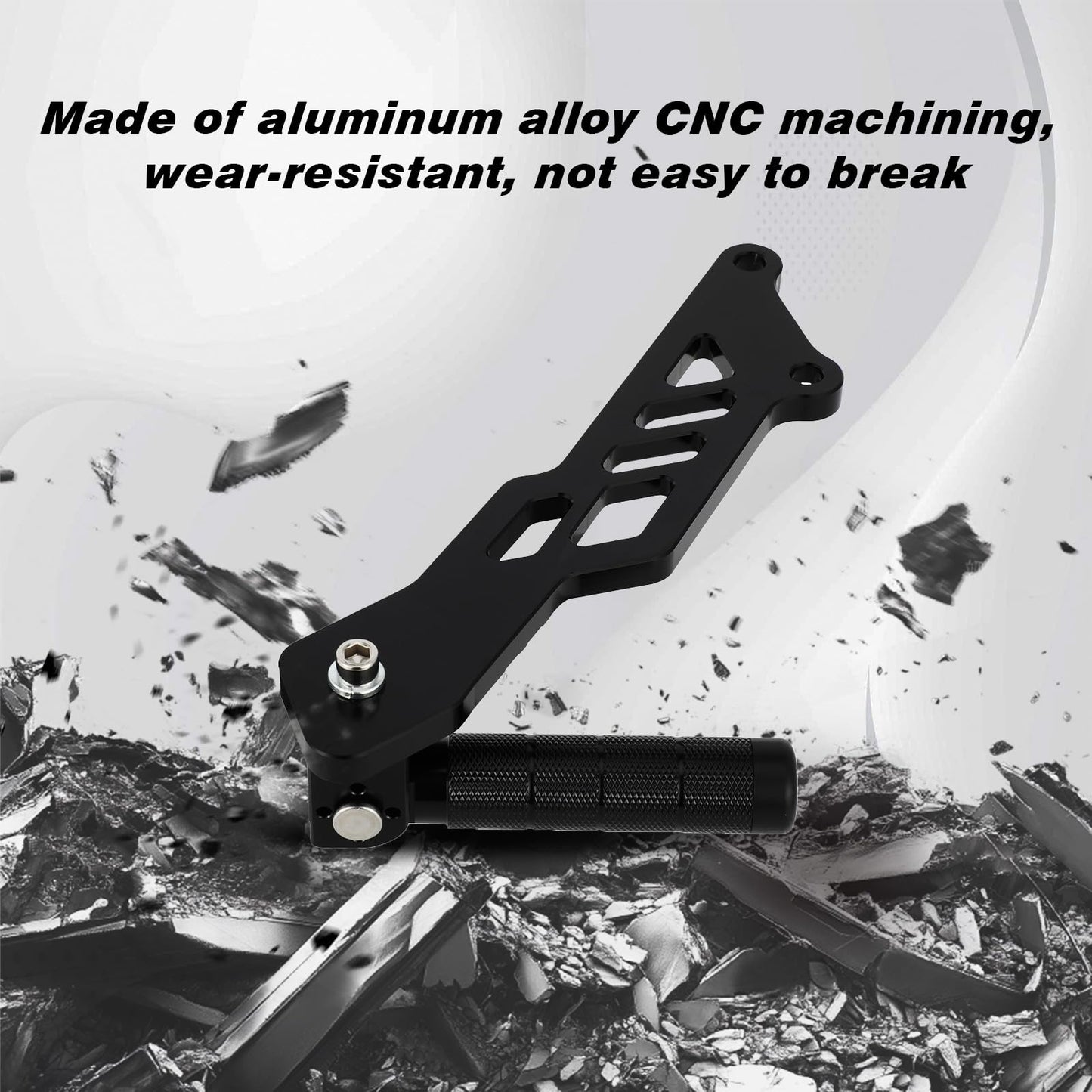Dirt Bike Rear Foot Pegs Aluminum CNC Passenger Pedal Bracket Rest Footrests for Talaria MX3/MX4/MX5 Electric Dirt Bike Black