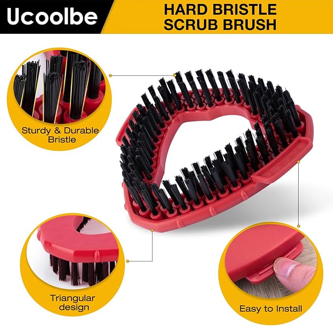 Mop Brush for O-Cedar EasyWring 1 Tank System, Scrubber Brush Replacement Head