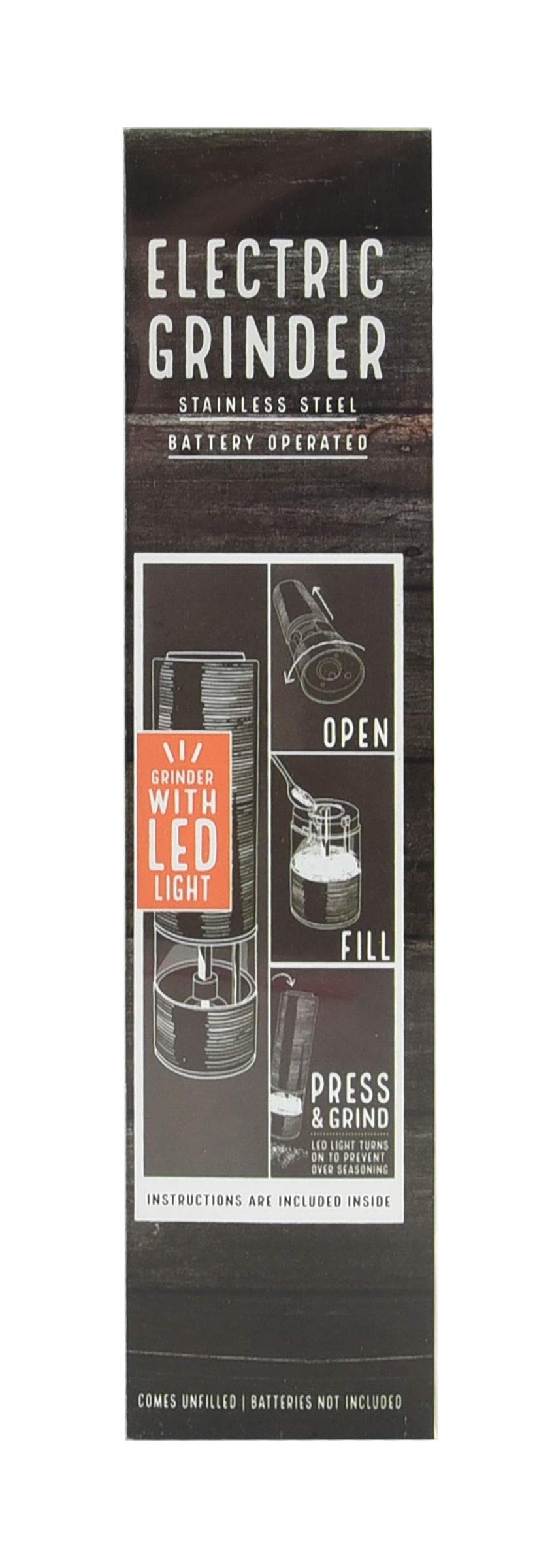 Kamenstein Unfilled Battery Operated Grinder with Light