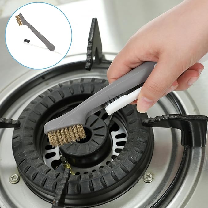 Kitchen Cleaning Scrub Brush Deep Gas Stove Brass Wire Brush