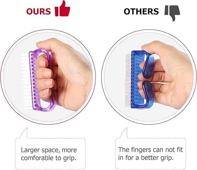 Handle Grip Nail Brush, Nail Brushes Hand Fingernail Brush Cleaner Scrubbing