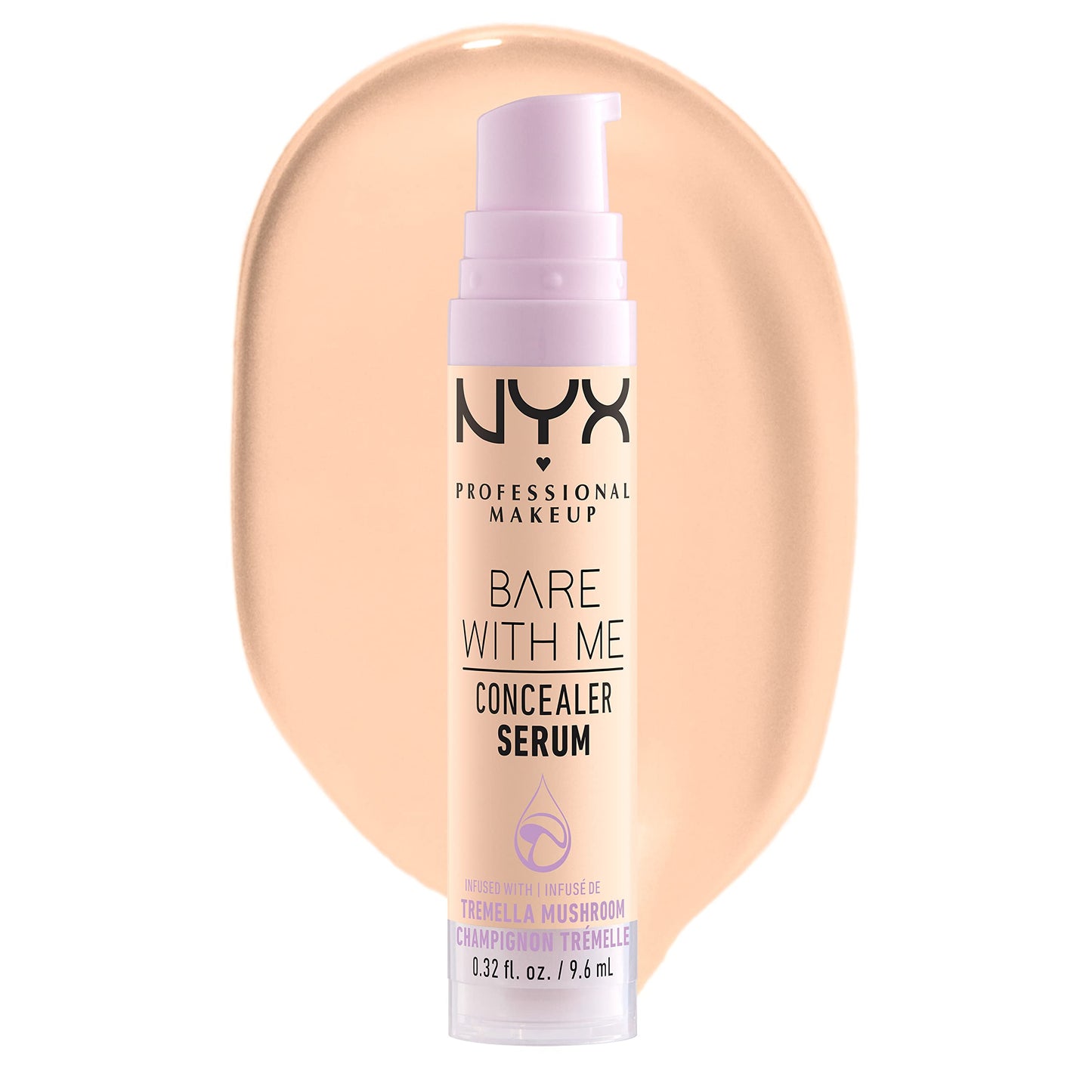 NYX PROFESSIONAL MAKEUP Bare With Me Concealer Serum, Concealer Makeup For Up To 24Hr Hydration - Beige