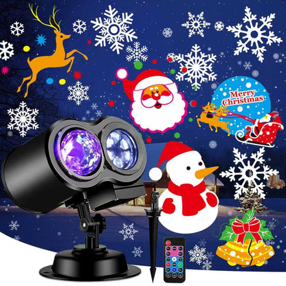 Brighter Christmas Projector Lights Outdoor,2025 Upgrade Holiday Projectors with 19HD Slides (Ocean Wave & Patterns), Weatherproof Christmas,Halloween Projector,Christmas Decorations for Light Show